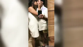 Punjabi Lovers Kissing And Romancing Taking Selfies Together