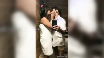 Punjabi Lovers Kissing And Romancing Taking Selfies Together