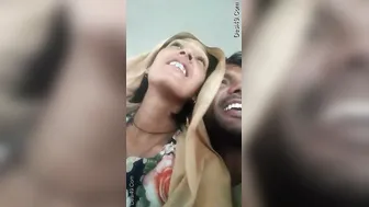 Lovers Getting Intimate In The Car Sucking And Kissing Wildly