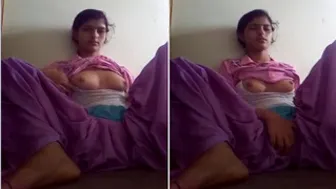 Indian GF Teasing Me By Showing Off Her Perfect Tits