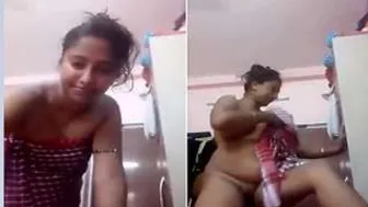 Kolkata GF Dressing Up After A Steamy Shower Session