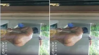 Big Ass Bhabhi Taking Outdoor Bath Recorded By Her Husband