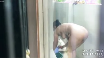 Big Ass Bhabhi Taking Outdoor Bath Recorded By Her Husband