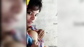 Sweet Girl Flashing Her Boobs During Private Video Chat Session