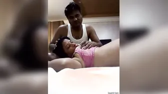 Indian Couple Getting Intimate With Passionate Boob Sucking