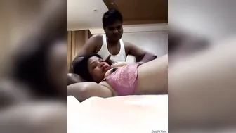 Indian Couple Getting Intimate With Passionate Boob Sucking