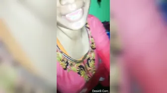 Cute GF Getting Her Breasts Fondled By Her Boyfriend