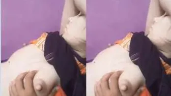 Desi Wife Getting Her Tits Squeezed And Played With By Hubby