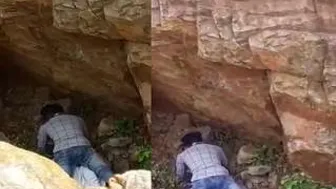 College Lovers Having Risky Outdoor Sex In Hidden Spot Nearby