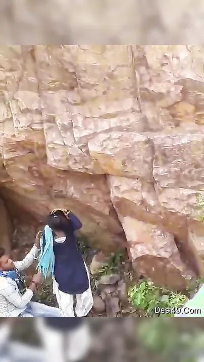College Lovers Having Risky Outdoor Sex In Hidden Spot Nearby
