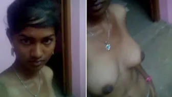 Indian GF Stripping Naked Showing Everything For Him