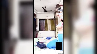 GF Stripping And Showing Her Boobs On Private Video Call