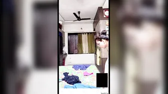 GF Stripping And Showing Her Boobs On Private Video Call