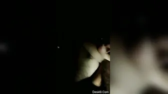 Husband Proudly Showing His Wife's Beautiful Big Boobs To Camera