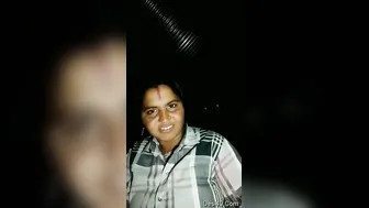 Husband Proudly Showing His Wife's Beautiful Big Boobs To Camera