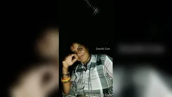 Husband Proudly Showing His Wife's Beautiful Big Boobs To Camera