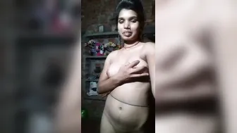 Innocent Village Girl Playing With Her Soft Natural Boobs Alone