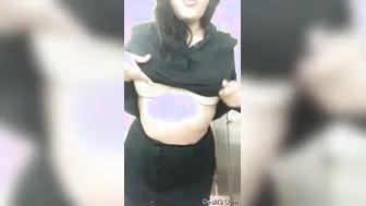 Pretty Indian Girl Flashing Her Breasts On Private Video