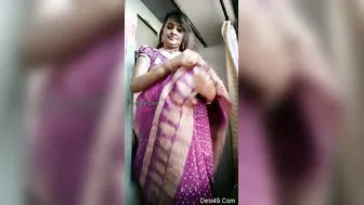 Indian Milf Removing Saree Exposing Her Body For Me Tonight