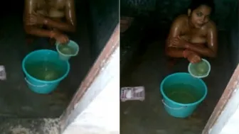 Spying On My Indian Wife Taking Her Morning Bath Naked