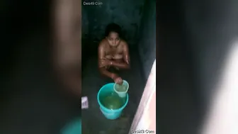 Spying On My Indian Wife Taking Her Morning Bath Naked