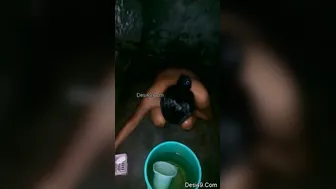Spying On My Indian Wife Taking Her Morning Bath Naked