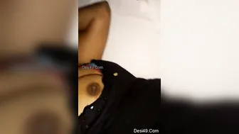 Recording My Sleeping Kerala Wife's Exposed Breasts Secretly