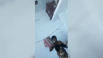 Catching Tamil Wife Dressing Up After Hot Shower Session At Home