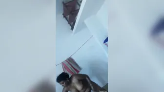 Catching Tamil Wife Dressing Up After Hot Shower Session At Home