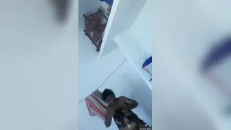 Catching Tamil Wife Dressing Up After Hot Shower Session At Home