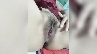 Indian Wife Spreading Her Legs Showing Her Pussy Needing More