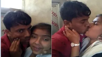 Young Desi Lovers Kissing Passionately Before Things Get Wild