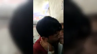 Young Desi Lovers Kissing Passionately Before Things Get Wild
