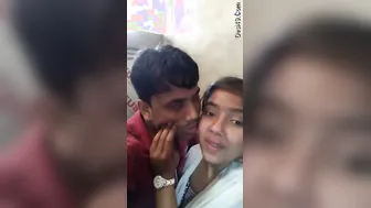 Young Desi Lovers Kissing Passionately Before Things Get Wild