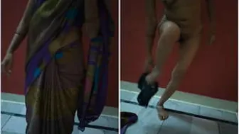 Married Bhabhi Undressing Showing Her Tits And Pussy For Lover