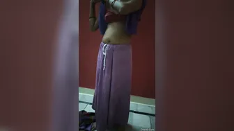 Married Bhabhi Undressing Showing Her Tits And Pussy For Lover