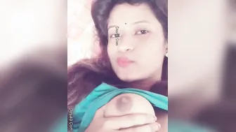 My Cute GF Showing Off Her Natural Boobs Just For Me