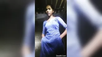 Village Babe Stripping Down Revealing Her Perfect Tits For Me