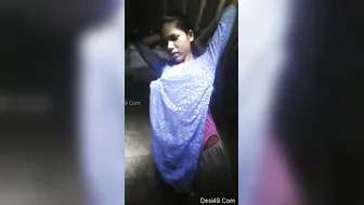 Village Babe Stripping Down Revealing Her Perfect Tits For Me