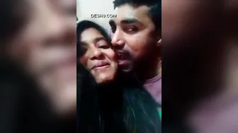 Passionate Desi Couple Making Out Getting Ready For More Tonight