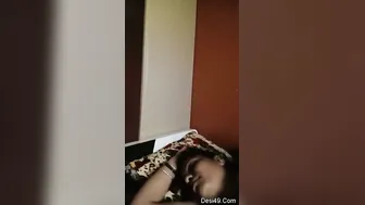 Recording My Sleeping Telugu Wife's Exposed Tits At Night