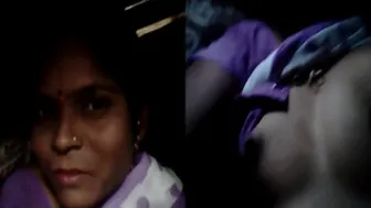 Indian Milf Neighbor Flashing Her Big Mature Tits For Me