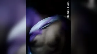 Indian Milf Neighbor Flashing Her Big Mature Tits For Me