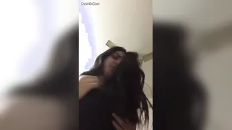 Sexy Desi Babe Playing With Her Natural Tits Just For Me