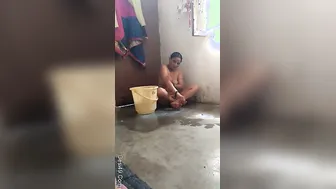 Spying On My Indian Wife Bathing And Soaping Her Wet Body