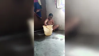 Spying On My Indian Wife Bathing And Soaping Her Wet Body