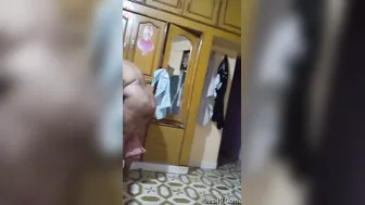 Wife Slowly Removing Her Clothes Teasing Him Before Sex
