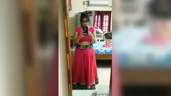 Indian Girl Using Bottle Getting Wild Dancing Naked For Fun