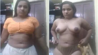 Married Bhabhi Stripping Naked Showing Everything On Camera