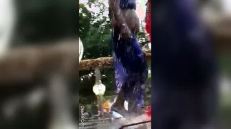 Busty Desi Bar Dancer Showing Her Massive Natural Melons On Stage